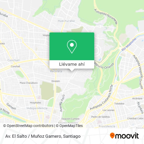 Mapa de Av. El Salto / Muñoz Gamero