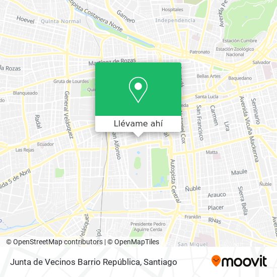 Mapa de Junta de Vecinos Barrio República