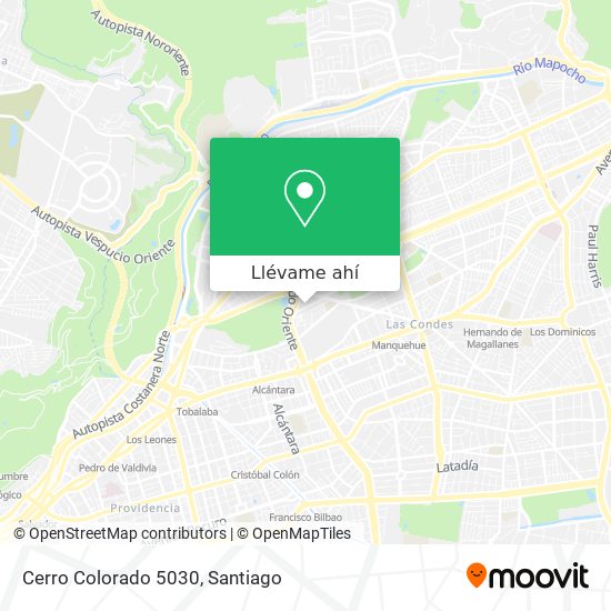 Mapa de Cerro Colorado 5030