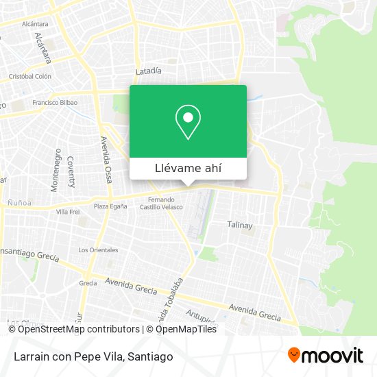 Mapa de Larrain con Pepe Vila