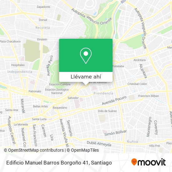 Mapa de Edificio Manuel Barros Borgoño 41