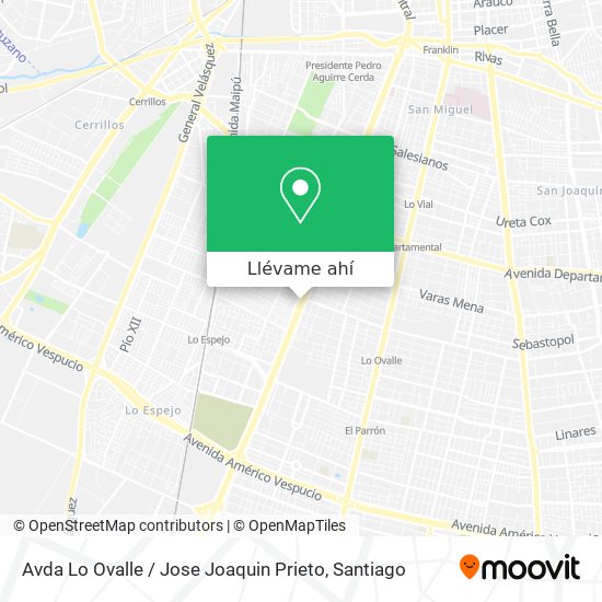 Mapa de Avda Lo Ovalle / Jose Joaquin Prieto