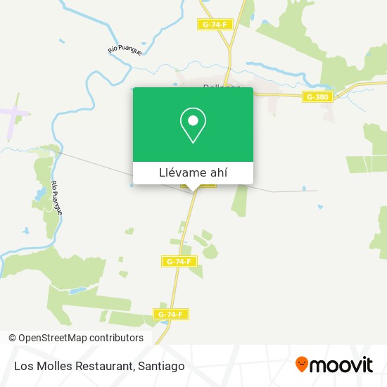 Mapa de Los Molles Restaurant