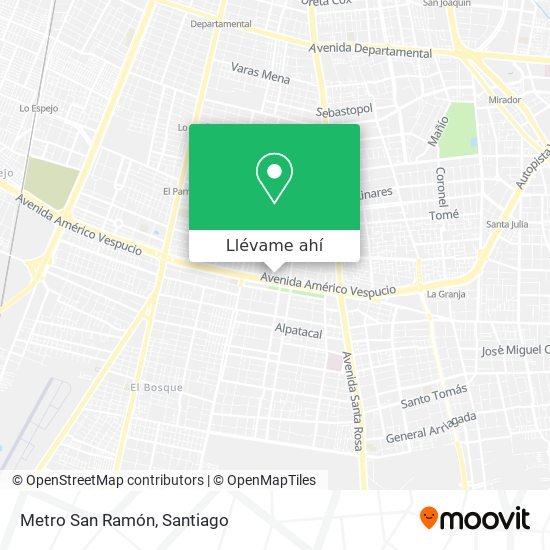 Mapa de Metro San Ramón