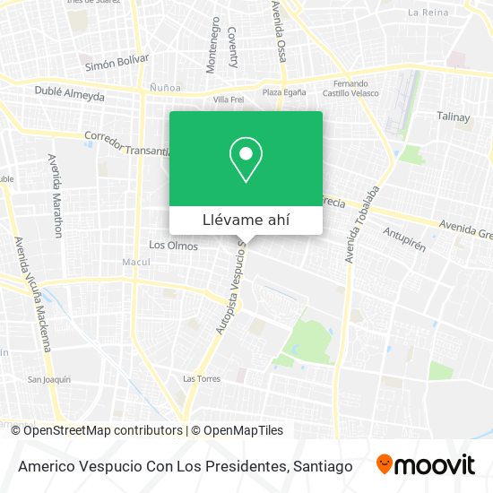 Mapa de Americo Vespucio Con Los Presidentes