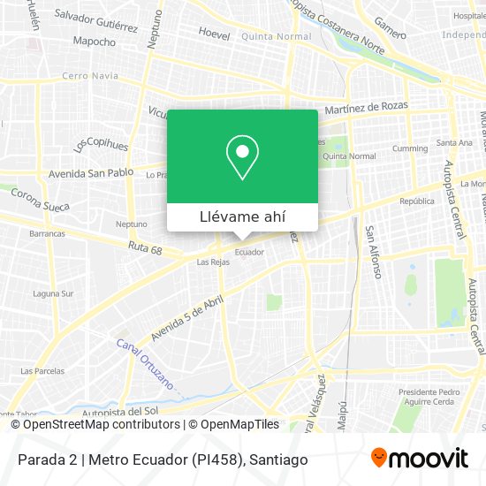 Mapa de Parada 2 | Metro Ecuador (PI458)
