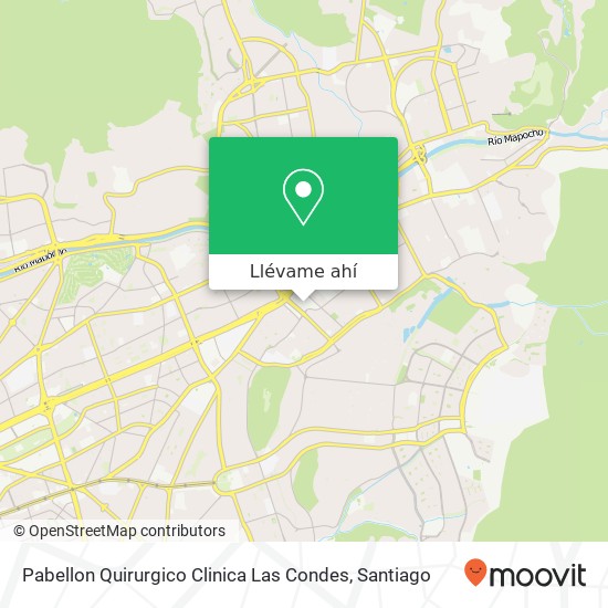 Mapa de Pabellon Quirurgico Clinica Las Condes