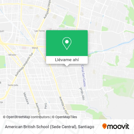 Mapa de American British School (Sede Central)