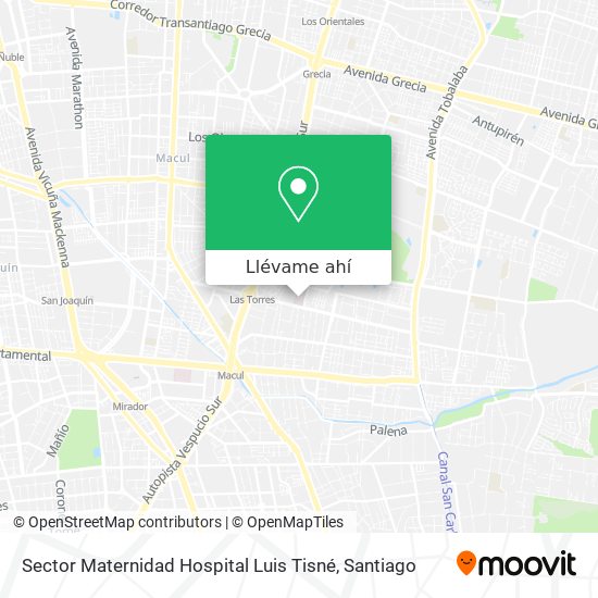 Mapa de Sector Maternidad Hospital Luis Tisné