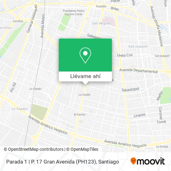 Mapa de Parada 1 | P. 17 Gran Avenida (PH123)