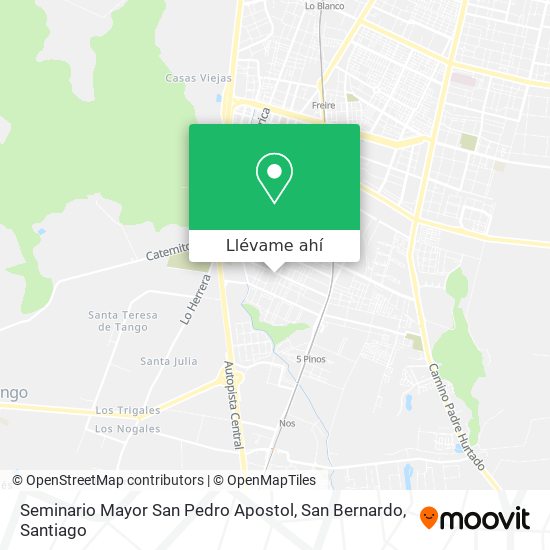 Mapa de Seminario Mayor San Pedro Apostol, San Bernardo