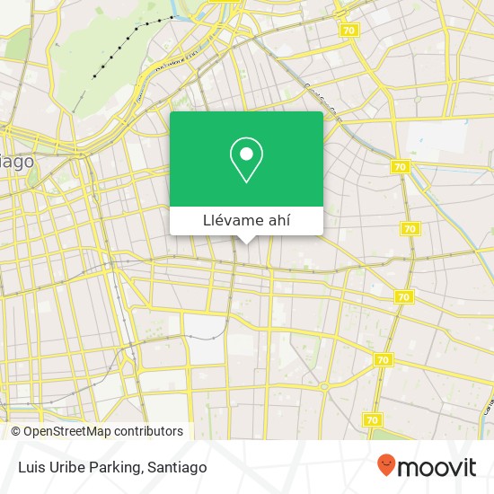 Mapa de Luis Uribe Parking