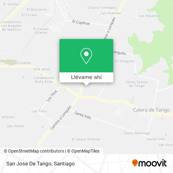 Mapa de San Jose De Tango