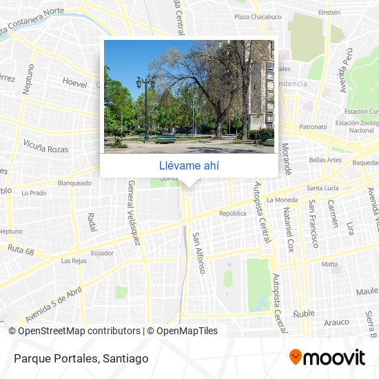 Mapa de Parque Portales