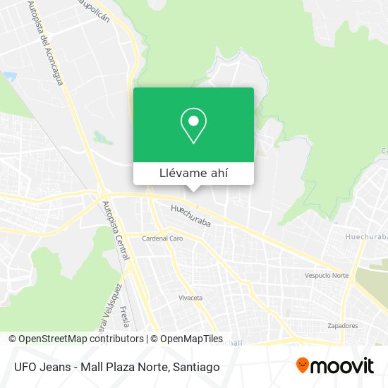 Mapa de UFO Jeans - Mall Plaza Norte
