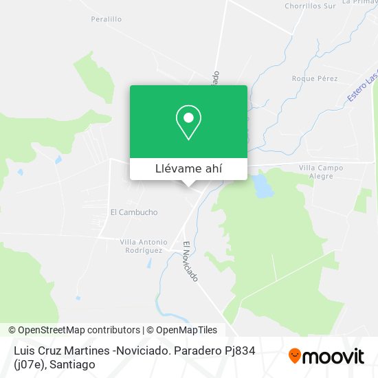 Mapa de Luis Cruz Martines -Noviciado. Paradero Pj834 (j07e)
