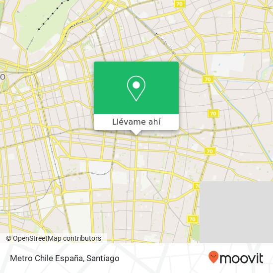 Mapa de Metro Chile España