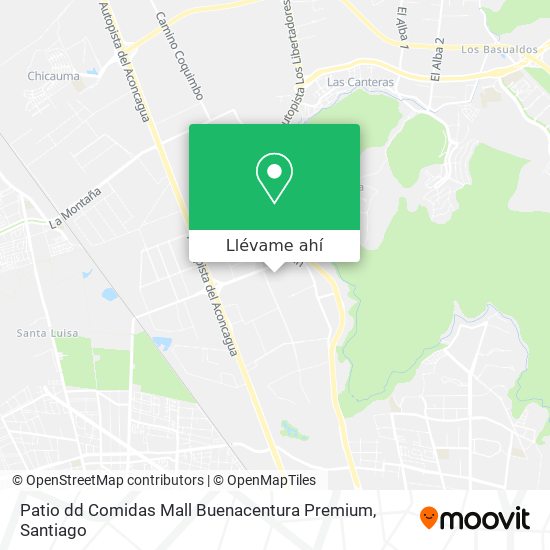 Mapa de Patio dd Comidas Mall Buenacentura Premium