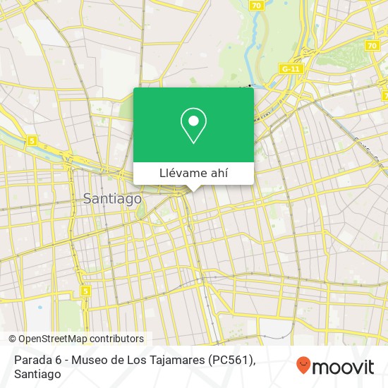 Mapa de Parada 6 - Museo de Los Tajamares (PC561)