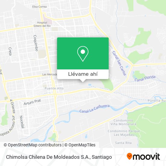Mapa de Chimolsa Chilena De Moldeados S.A.