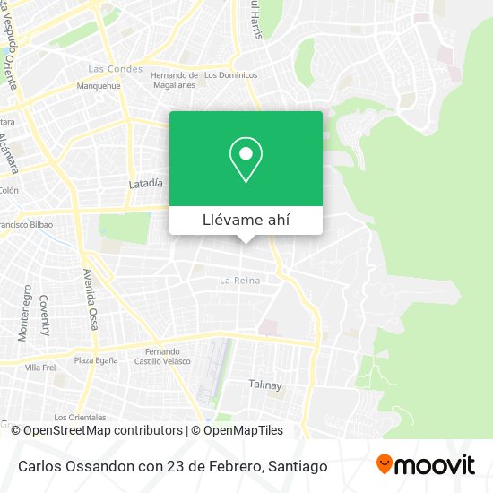 Mapa de Carlos Ossandon con 23 de Febrero