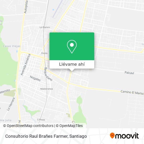 Mapa de Consultorio Raul Brañes Farmer
