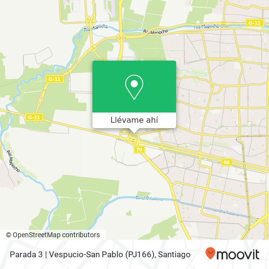 Mapa de Parada 3 | Vespucio-San Pablo (PJ166)