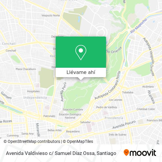 Mapa de Avenida Valdivieso c/ Samuel Díaz Ossa