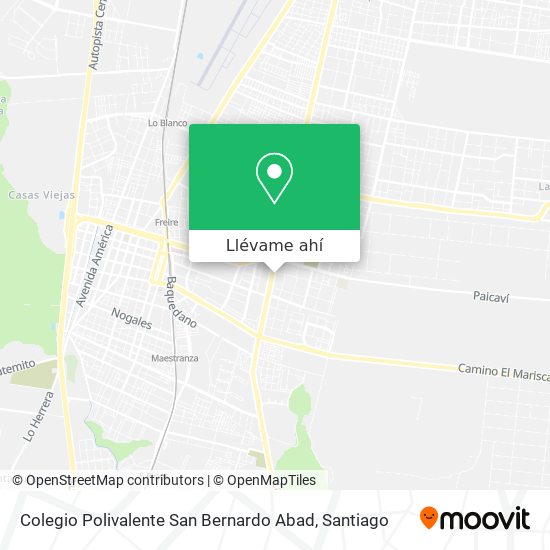 Mapa de Colegio Polivalente San Bernardo Abad