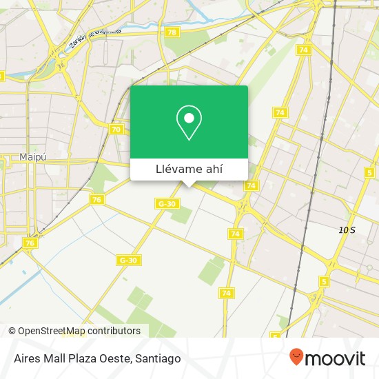 Mapa de Aires Mall Plaza Oeste