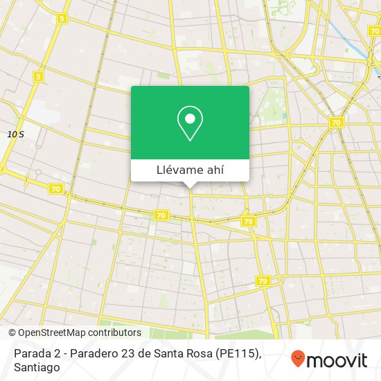 Mapa de Parada 2 - Paradero 23 de Santa Rosa (PE115)