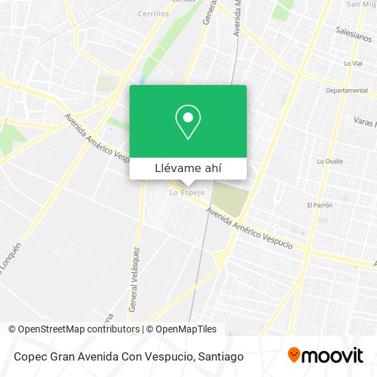 Mapa de Copec Gran Avenida Con Vespucio