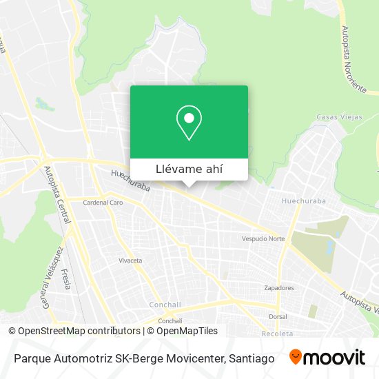 Mapa de Parque Automotriz SK-Berge Movicenter