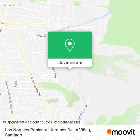 Mapa de Los Nogales Poniente( Jardines De La Viña )