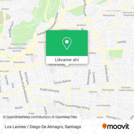 Cómo llegar a Los Leones / Diego De Almagro en Providencia en Micro o Metro?