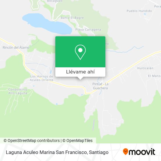 Mapa de Laguna Aculeo Marina San Francisco