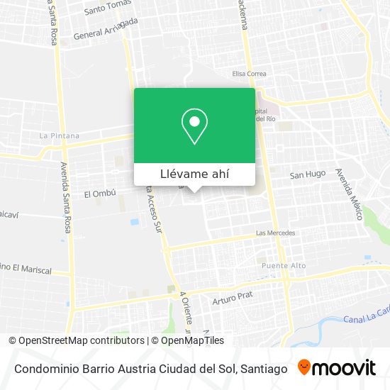 Mapa de Condominio Barrio Austria Ciudad del Sol