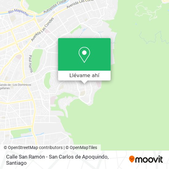 Mapa de Calle San Ramón - San Carlos de Apoquindo