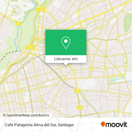 Mapa de Café Patagonia Alma del Sur