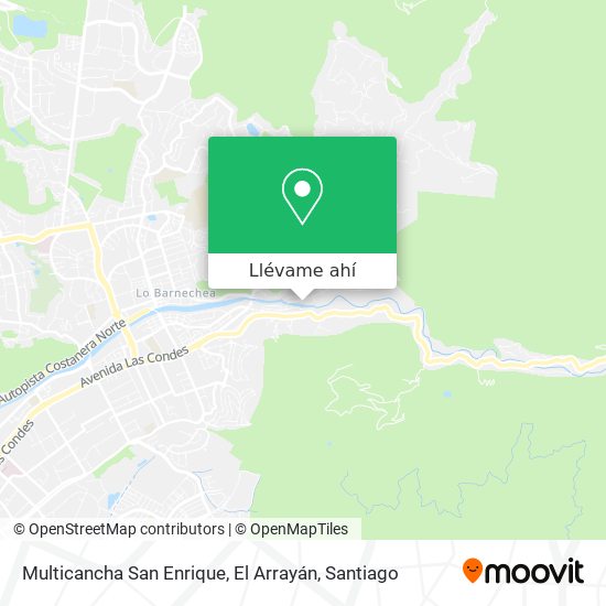 Mapa de Multicancha San Enrique, El Arrayán