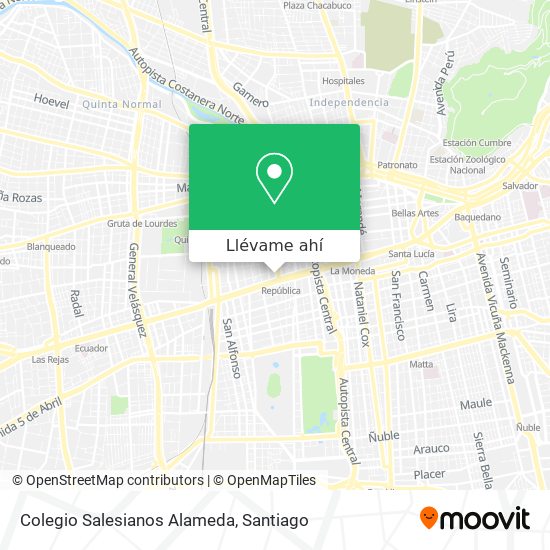 Mapa de Colegio Salesianos Alameda