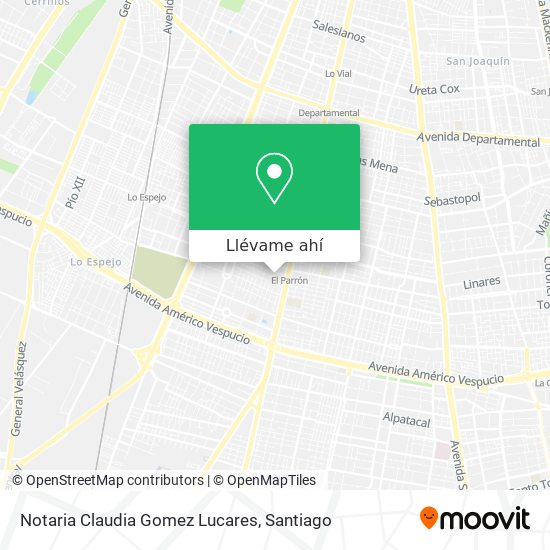 Mapa de Notaria Claudia Gomez Lucares