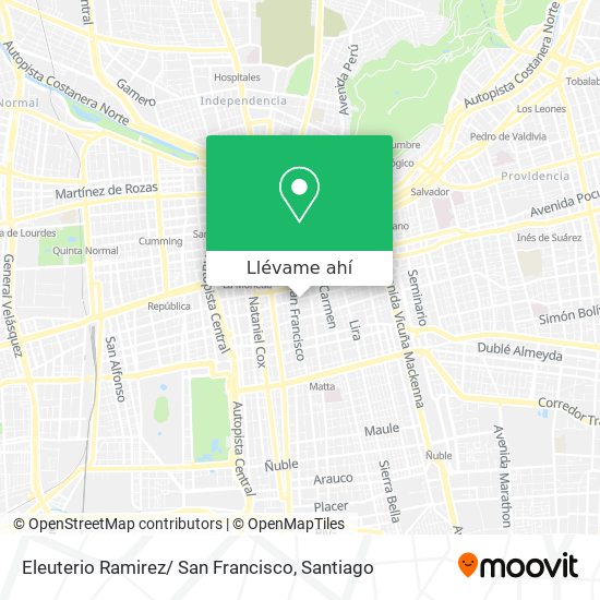 Mapa de Eleuterio Ramirez/ San Francisco