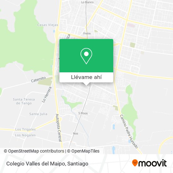 Mapa de Colegio Valles del Maipo