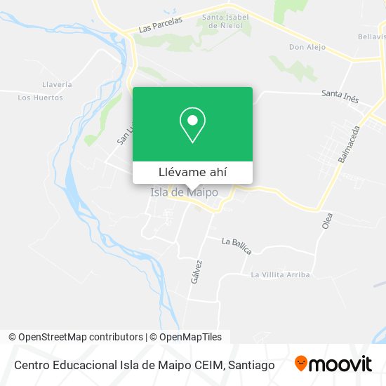 Mapa de Centro Educacional Isla de Maipo CEIM