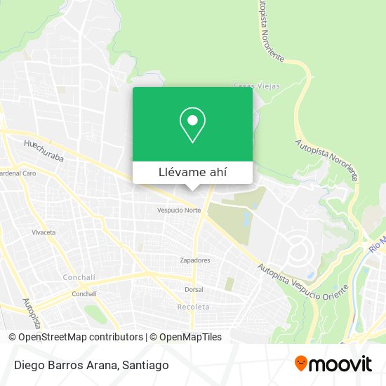 Mapa de Diego Barros Arana