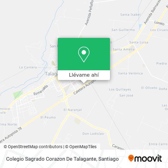 Mapa de Colegio Sagrado Corazon De Talagante
