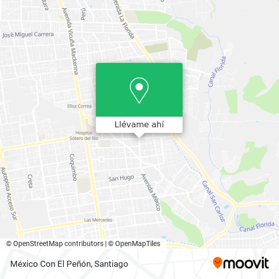 Mapa de México Con El Peñón