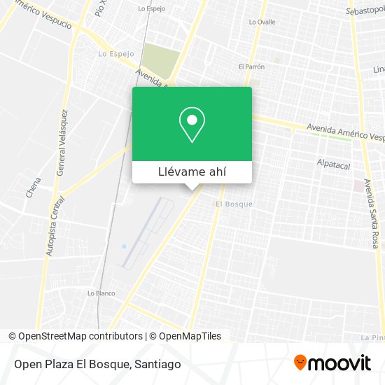 Mapa de Open Plaza El Bosque