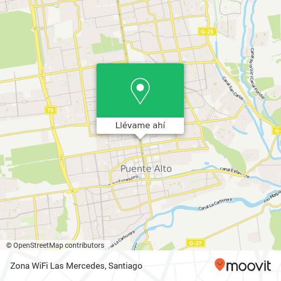 Mapa de Zona WiFi Las Mercedes